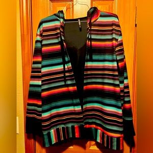 Crazy train serape Jacket. Size large.